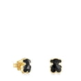 thumbnail image 1 of ARETES PLATA 925 DORADO CON NEGRO OSO 25585241, 1 of 5