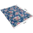 thumbnail image 4 of Pioneer Flower Blanket,Comfortable Soft Flannel Throw Blanket,All Season,Warm Lightweight Blankets for Sofa Bed Couch Living Room Chair,60"x80"(150x200cm), 4 of 4