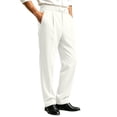 thumbnail image 2 of Aezemi Men Dressy Work Pants with Elastic Waist Fashion Straight Leg Loose Fit Ruched Business Casual Pants with Pockets Fashion Baggy Flowy Office Trousers XL, 2 of 7