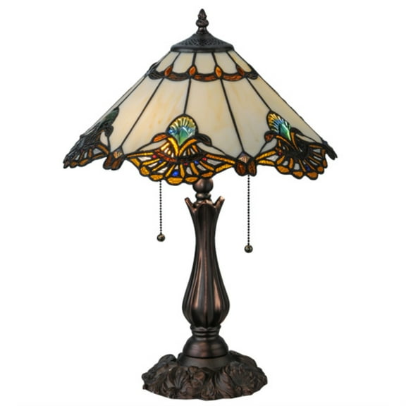 Meyda 21-inch Shell with Jewels Table Lamp