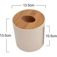 thumbnail image 4 of Tissue Box Round Tissue Box For Home Office Car Multifunctional Practical Tissue Box (white 13.5 X 13.5 Cm) (shikai), 4 of 4