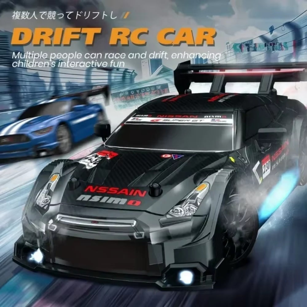 ATJIA 1:24 Scale RC Drift Car 30KM/H 4WD 2.4GHz Remote Control Cars with LED Light High Speed RC Racing Cars Toy Gift