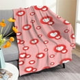 thumbnail image 4 of KCEHTA Valentines Day Blanket, Small Valentine Heart Blanket, Valentines Day Heart Throw Blanket, Decorative Lightweight Flannel Blanket Nap Blanket for Couch Bed Sofa, 29.53x39.37 inch, 4 of 5