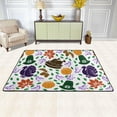 thumbnail image 2 of SKYSONIC 36x24in Happy Thanksgiving Day Area Rug, Cute Turkey Pumpkin Non-Slip Floor Carpet for Indoor Living Dining Room Bedroom, 2 of 7