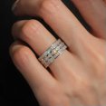 thumbnail image 2 of K-KED Romantic Wedding Delicate Jewelry 925 Silver Filled Rings Cubic Zirconia Gift Size 6-10-10, 2 of 5