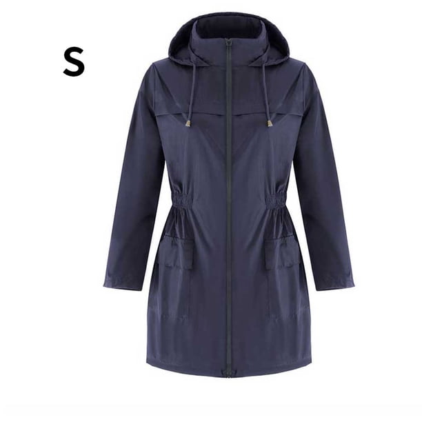 Chaqueta deportiva para mujer Abrigo a prueba de viento impermeable al aire libre para niñas, azul purpúreo, S Methold HA6452-11B