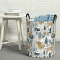 thumbnail image 6 of Daiia Winter Forest Animals Round Laundry Basket with Handles Thickened Waterproof Circular hamper,Dirty Clothes Storage Basket for Bedroom,Bathroom,College Dorm-Medium, 6 of 6
