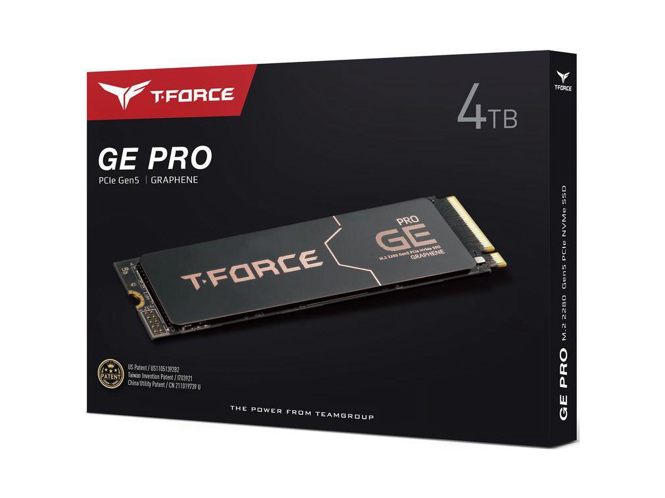T-FORCE GE PRO 4TB M.2 NVMe Gen5 SSD 未開封 4TB GE PRO &amp