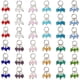 thumbnail image 1 of 48 piezas de dijes de piedras de nacimiento en 12 colores, colgantes de vidrio con gemas, conectores para hacer collares, pulseras y aretes., 1 of 5