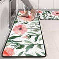 thumbnail image 2 of Kitchen Rugs Sets Of 2,Pioneer Flower Floral Print Pattern Anti Fatigue Kitchen Mat Rugs Non Slip Washable,Decorative Kitchen Floor Mats for Kitchen,Sink,Laundry,17"x47"+17"x47", 2 of 5