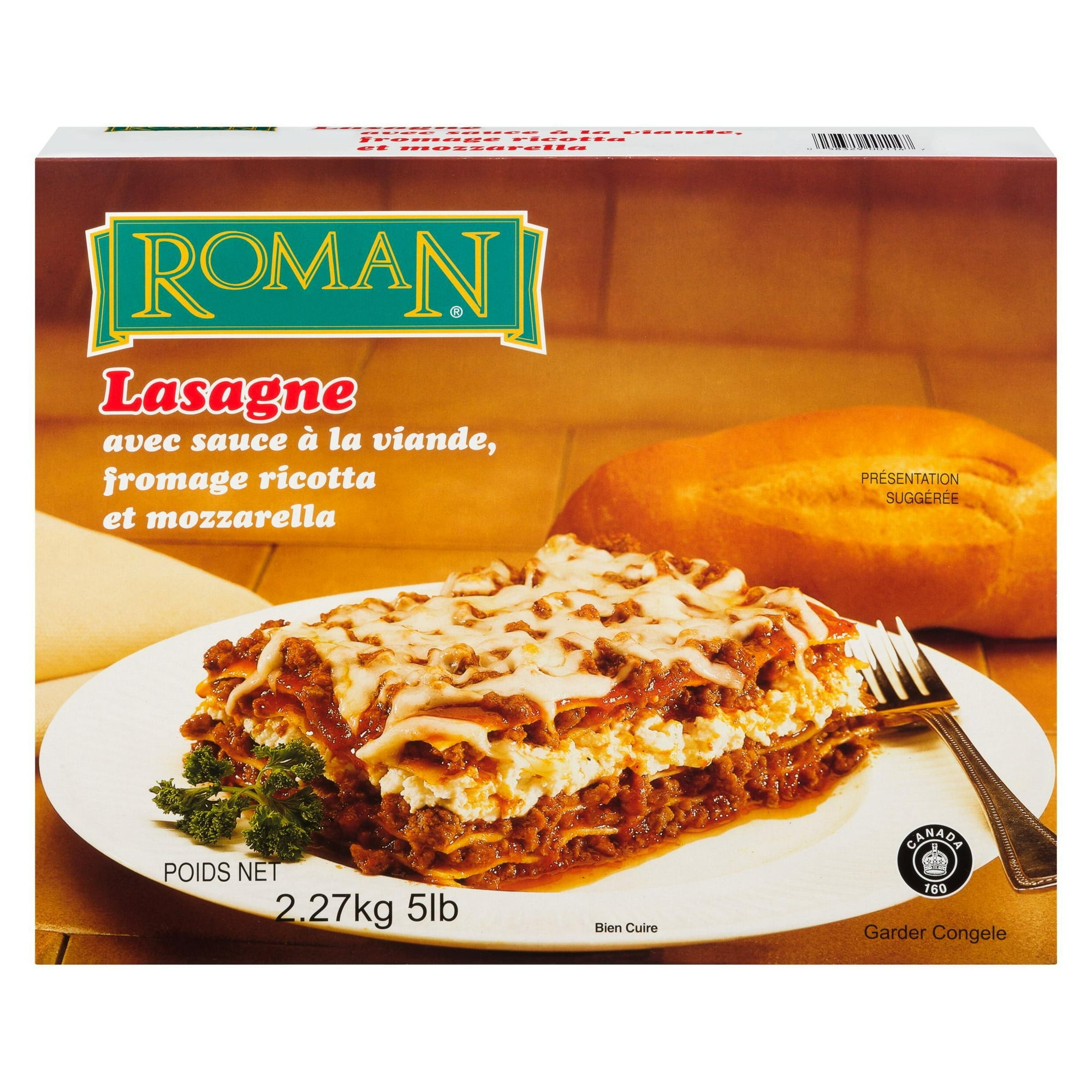 Roman Cheese Lasagna with Ricotta And Meat Sauce, 2.27 kg