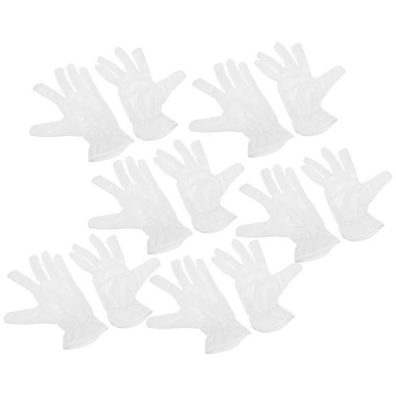 SEWCHICS Women’s Cotton Gloves, 6 Pairs White Soft Breathable Hand for Daily Wear and Comfort