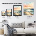 thumbnail image 4 of Simple Serene Seashore Sunset Scarlet Sky Sublime Scenic Seascape Large Wall Art Poster Print Thick Paper 18X24 Inch, 4 of 5