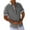 Z01# Gray, variant on Huresd Men's Wrinkle Free Untucked Cuban Shirt Business Casual Button Down Shirts Short Sleeve Solid Color Shirt Royal Blue M