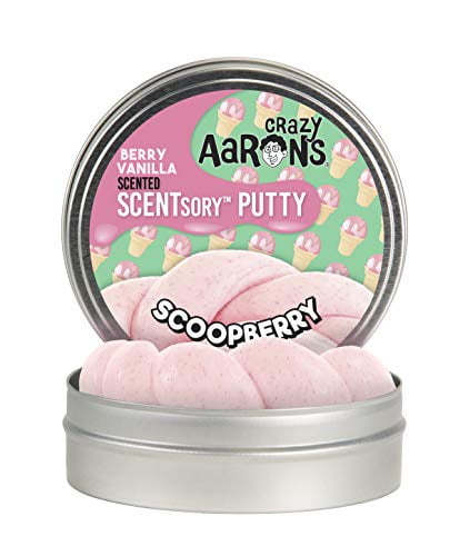 Strawberry Vanilla Scented Crazy Aarons SCENTSory Thinking Putty Scoopberry 2.75 Tin 