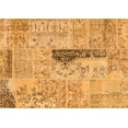 thumbnail image 1 of Ahgly Company Indoor Rectangle Patchwork Orange Transitional Area Rugs, 2' x 5', 1 of 1