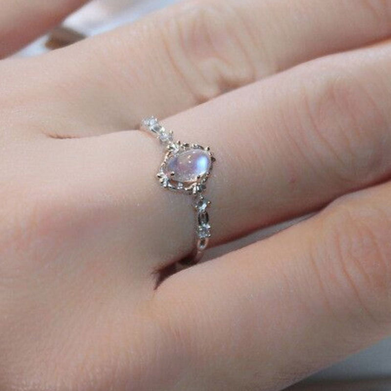 Vintage Tibetan Moonstone Water Drop Ring Women s Fashion Jewelry in Cote dIvoire at XOF 14311 Rating 5