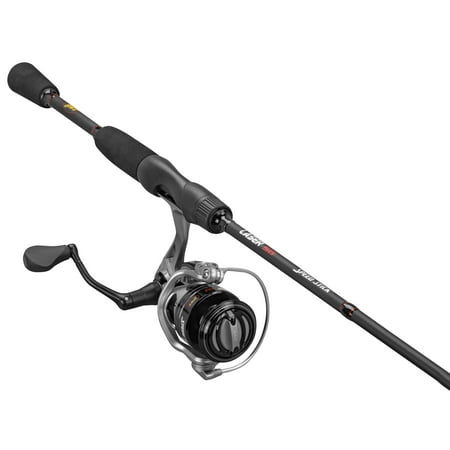 Lew s Laser SG Spinning Reel and Fishing Rod Combo 6-Foot 6-Inch Rod Size 20 Reel Silver/Black
