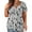 Black Summer Blouses For Women 2023, variant on Womens Button V Neck Short Sleeve Tops Tie Dye Print Plus Size Trendy Raglan Blouse Women's Flutter Hem T-Shirt