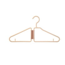 Foldable Clothes Hangers - Space Saving Collapsible Plastic Hanger for Travel - No Slip Thin Strap Holder - Closet Organization Essentials