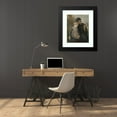 thumbnail image 4 of Ernst Karl Georg Zimmermann 20x24 Black Modern Framed Museum Art Print Titled - Peasante with Granddaughter in Front of a Landscape Background, 4 of 5