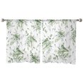 thumbnail image 7 of Sheer Curtains 45 inches Long, Robin on Eucalyptus Branch Green Summer Birds Watercolor Light Filtering Sheer Window Curtains Rod Pocket Voile Drapes for Bedroom Living Room, 52"W x 45"L 2 Panels, 7 of 7
