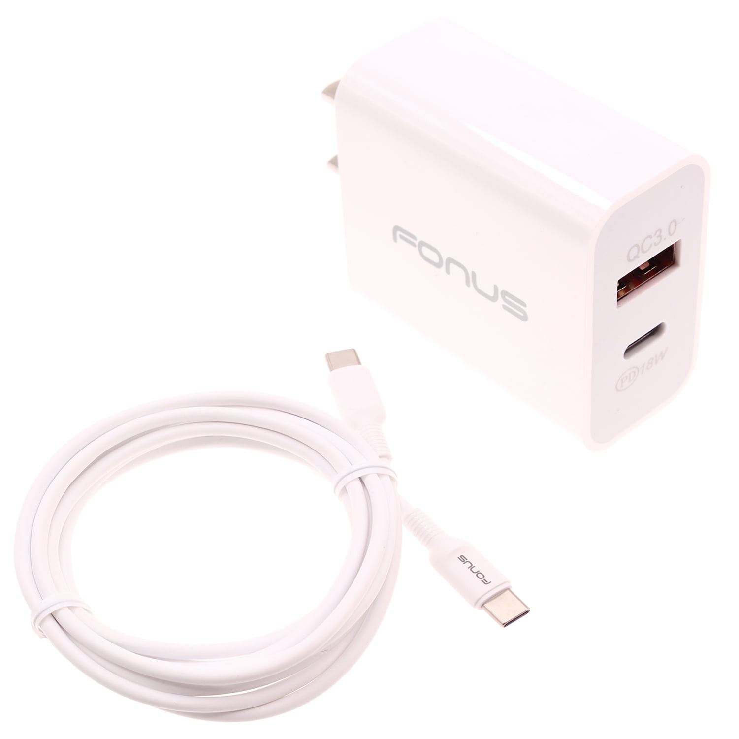 6ft Long Cable Fast Type-C 36W PD Home Charger USB-C Power Cord QC3.0 Adapter Wall for Samsung Galaxy Tab S5e 10.5 S4 10.5 S8 Plus S21 Plus S20 Plus S10 Plus Z Flip XCover FieldPro Fan Edition