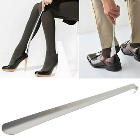 Lancaster Mens Steel Meigar 21''/52cm Professional Stainless Steel Extra Long Handle Shoe Horn Lifter Flexible Shoehorn Silver Metal Shoes Remover Shoehorn for Women Men Dress Shoe Sneaker Boots ()