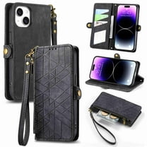 Dteck for Apple iPhone XS Max Anti-scratch Case, Shockproof Vintage Premium PU Leather Wallet Flip Cover with Card Slots Magnetic Closure Kickstand Handbag with Hand Strap, black