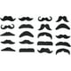 thumbnail image 2 of Pegatinas de barba falsa BuyWeekMX 20 piezas bigotes negros peludos, 2 of 9