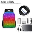 thumbnail image 6 of Haiem Rainbow Glitter Backpack - Stylish and Durable 15-inch Laptop Backpack with Waterproof Oxford Fabric, 6 of 8
