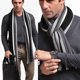 thumbnail image 2 of Bufanda de Cachemira clásica para hombre, chal de borla a rayas con flecos suaves y cálidos, chal de invierno, nuevo diseño de moda Fivean unisex, 2 of 2