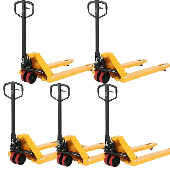 APOLLOLIFT 5500lbs Standard Hydraulic Manual Pallet Truck 48"X27" Fork-5PCS