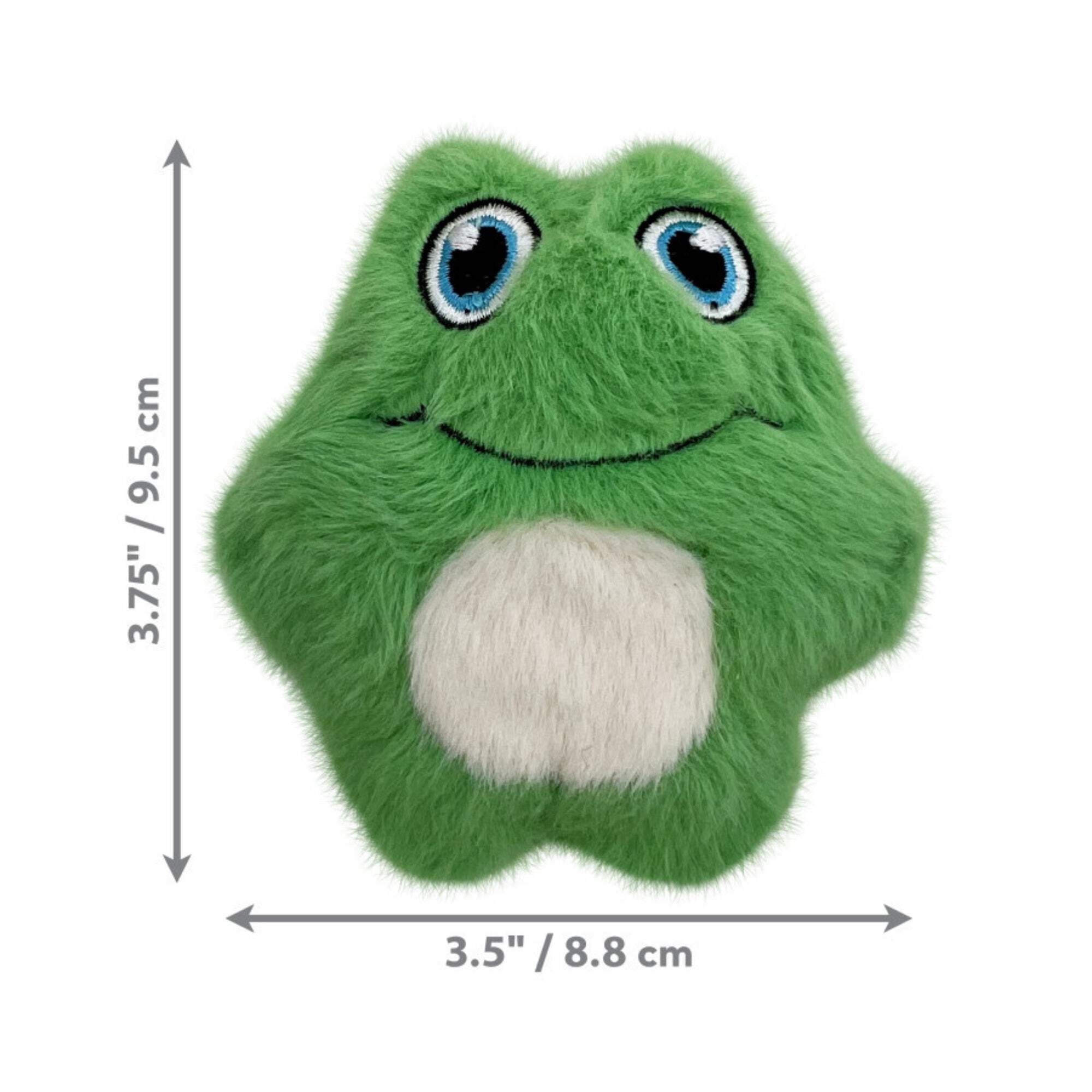 KONG® Snuzzles Mini Plush Squeaker Dog Toy, Frog, Extra Small