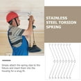 Clispeed 20pcs Iron Torsion Spring Clips For Basement Window Well Cover