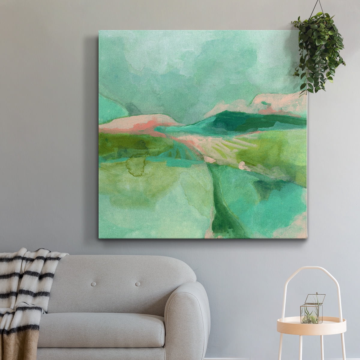 Wexford Home Mint Valley II-Premium Gallery Wrapped Canvas, 32" x 32" - Ready to Hang