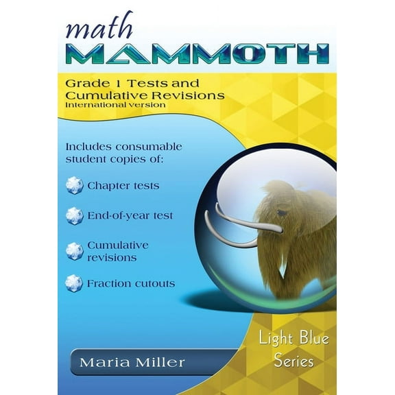 Math Mammoth Grade 1 Tests and Cumulative Revisions, International Version, (Paperback)