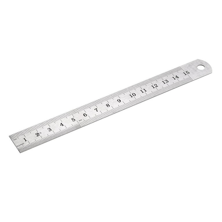 6 inch / 15 cm Stainless Steel Metal Straight Ruler Precision Scale Double  Sided