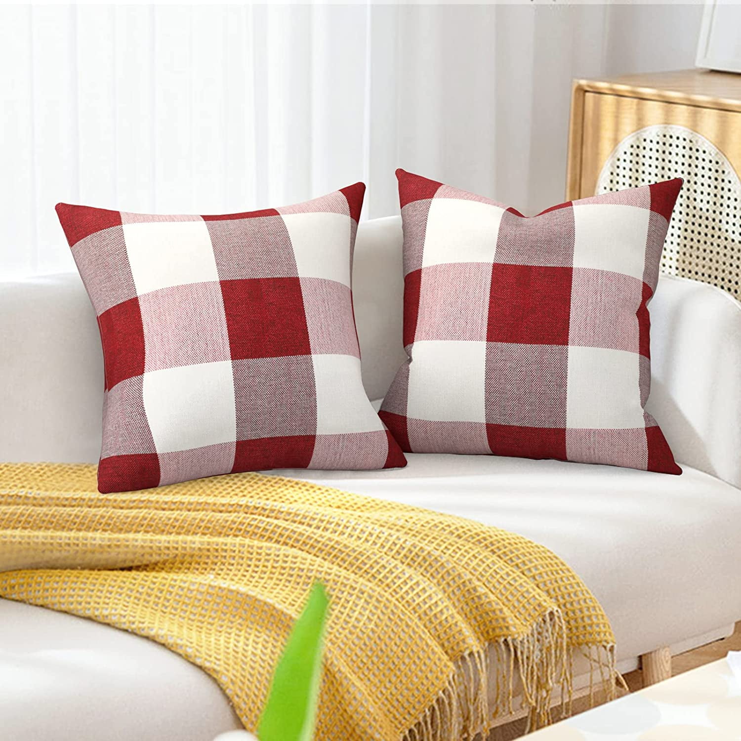 Red buffalo plaid outdoor pillows new arrivals