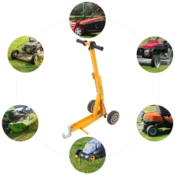 1 PCS Yellow  363 kg/800 lbs Load-bearing Capacity Lawn Mower Lift, Lawn Mower Lift Tool, Lawn Mower Lift for Maintenance and Repair