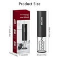 thumbnail image 2 of Electric Bottle Opener Automatic Red Wine Corkscrew with Visual Design Type-C Rechargeable Wine Bottle Corkscrew Electric Beer Opener Cork Out Tool for Wine Bottle Beer Caps, 2 of 8