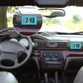 thumbnail image 6 of 3 Pcs Mini Digital Clock Small Digital Clock Stick on Battery Operated Self Adhesive Bracket for Car Dashboard Fridge (Blue), 6 of 6