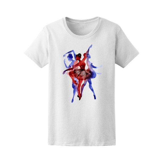 Beautiful Watercolor, Ballerinas Tee Women's -Image by Shutterstock