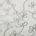 thumbnail image 4 of Superior Floral Scroll Sheer Curtain Pannel Set of 2, 52" x 84", Grey, 4 of 6