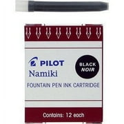 12 PACKS: Namiki IC100 Fountain Pen Ink Cartridge, Black, 12 per Pack (69100)