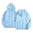 thumbnail image 6 of Y2K Oversize Letter Women Hooded Sweatshirts Fashion Back Letter Print Long Sleeve Sportwear Hoodie Tops With Pocket, 6 of 7