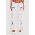 thumbnail image 4 of Women's Flare Leg Cargo Jeans, 4 of 5
