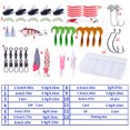 thumbnail image 4 of Fishing Lures, 45pcs Fishing Lures Kit Soft And Hard Bait Hooks Swivels For Bass Pike Crank, Fishing Bait Lure Gear Kit Gifts for Men Bass Freshwater, 4 of 8