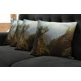 thumbnail image 2 of Ambesonne Landscape Throw Pillow Cover 4 Pack, Nepal Forest Majestic, 18", Green Pale Yellow, 2 of 6
