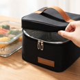 thumbnail image 4 of Work Lunch Bag Insulated Lunch Tote Bag Leakproof Waterproof Oxford Fabric Square Shape Meal Prep Bag for Work Picnic, Great Gift for Men Gift for Women, 4 of 6